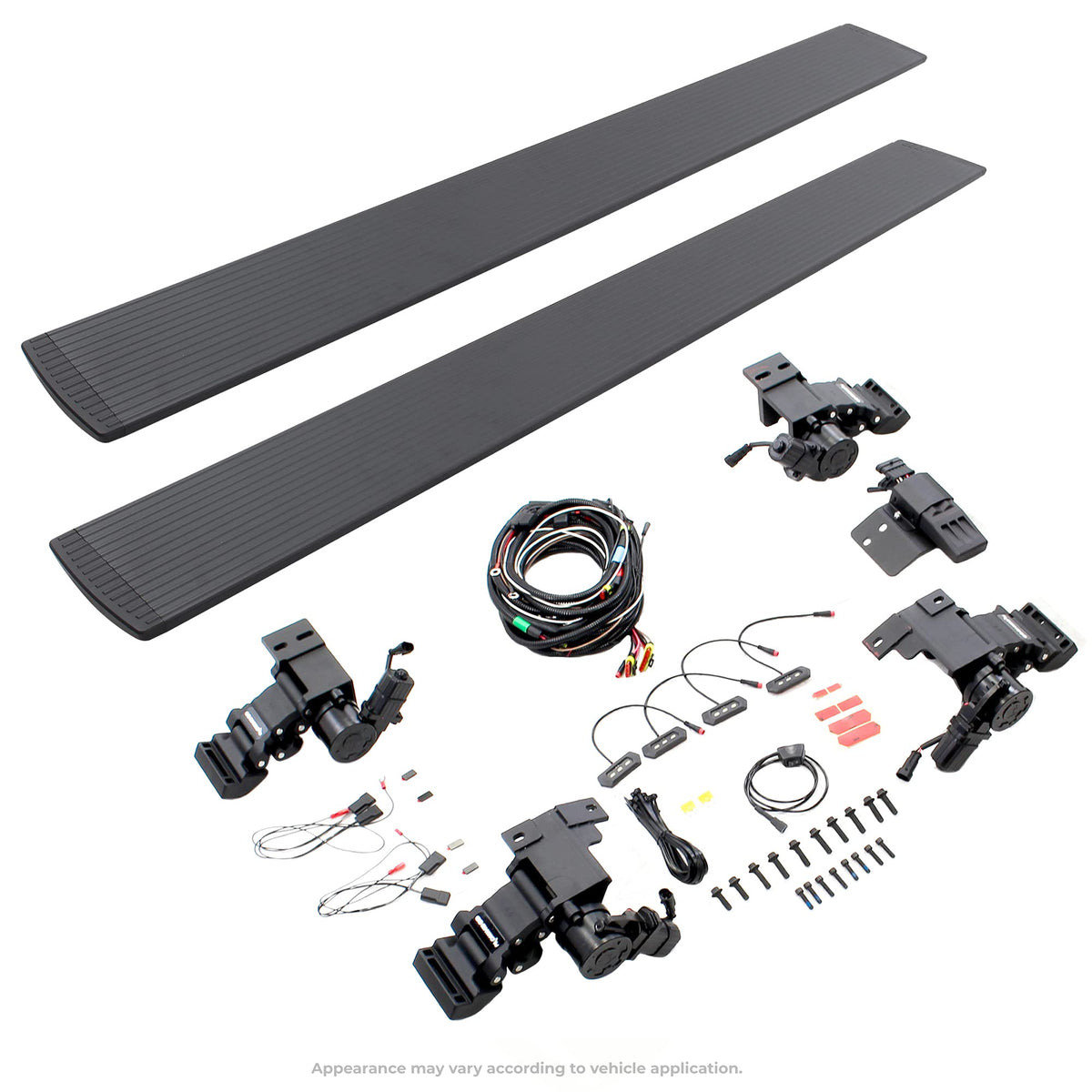 RealTruck Volt Power Running Boards for Ford Ranger (2019-2025) Crew Cab | Aluminum, Textured Black | 20306880PC | Electric Powerstep & Retractable Steps