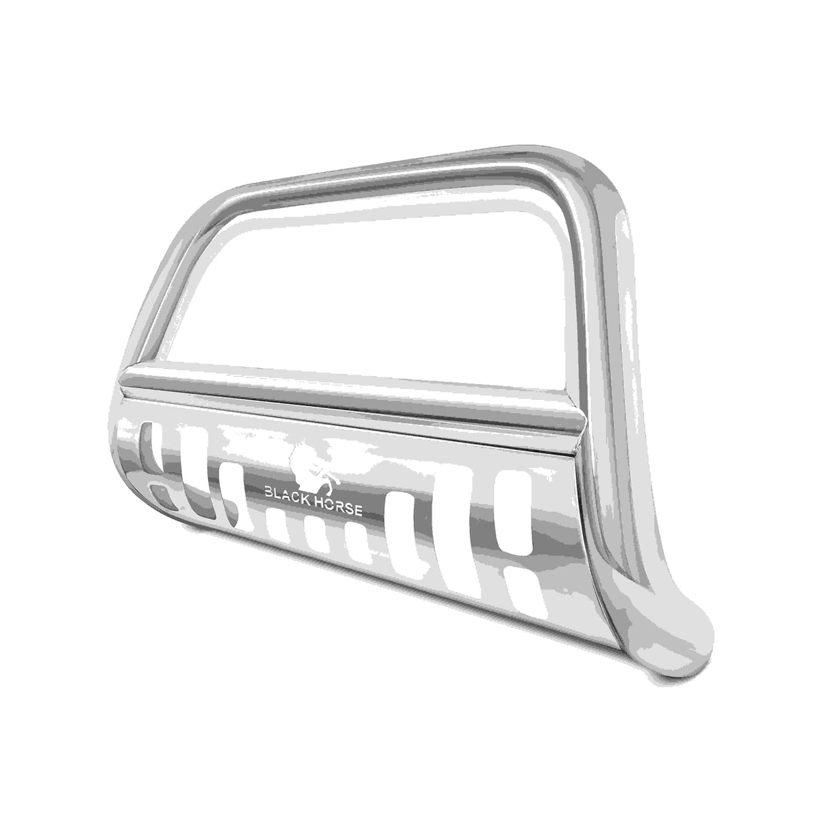 Black Horse Bull Bar Skid Plate Stainless Steel Compatible with 2022-2025 Nissan Frontier-CBS-C6502SP