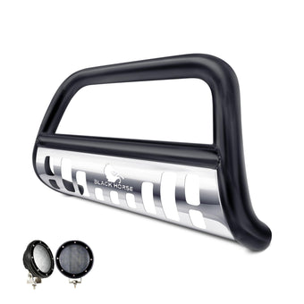compare product Black Horse Bull Bar Kit Skid Plate Black Compatible with 2002-2005 Ford Explorer|2002-2005 Mercury Mountaineer-CBBS-FOB2901SP-PLFB