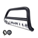 Black Horse Bull Bar Kit Skid Plate Black Compatible with 2002-2005 Ford Explorer|2002-2005 Mercury Mountaineer-CBBS-FOB2901SP-PLFB