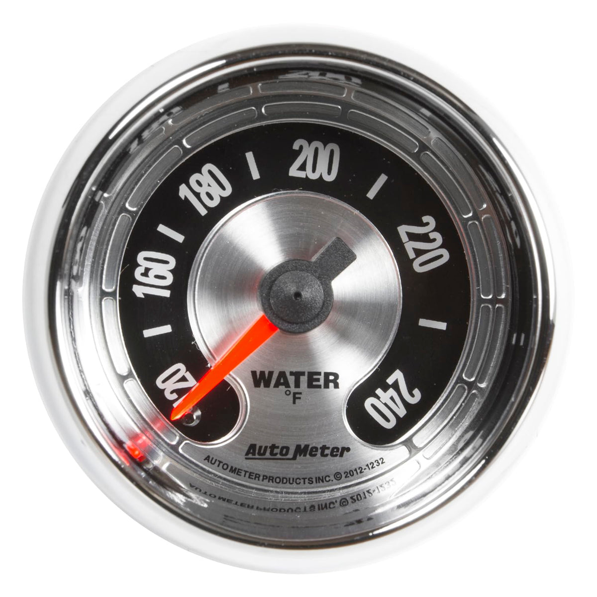 AUTO METER 1232 American Muscle 2-1/16" Electric Water Temperature Gauge (100-240 Degree F, 52.4mm)