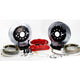 BAER BRAKES 4302428S-BKCZ Brake System (14" Rear Pro+ w/Park Brake Silver 55-57 Chevy Full Size Car), 1 Pack