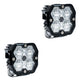 Baja Designs Squadron 2.0 Sport LED Light Pod Pair, Wide Cornering, Clear