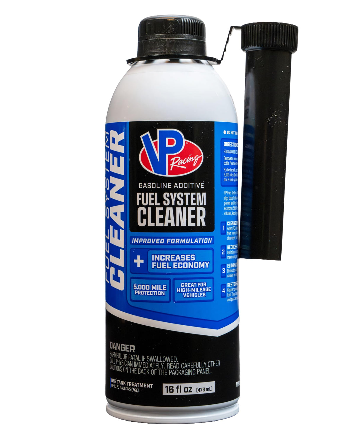 VP Racing 2805 Madditive Fuel System Cleaner with RP21-16 Ounce (1 Pack)