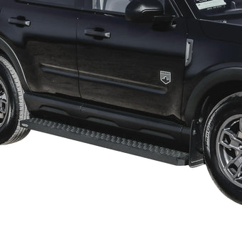 compare product Westin 27-74715 Grate Steps Running Boards 68 in. Textured Black Pair