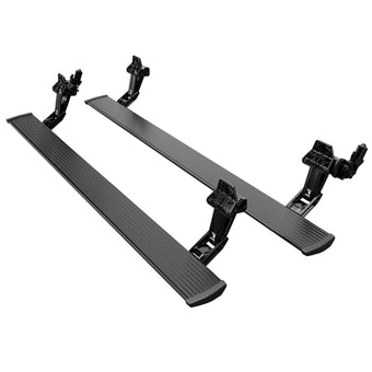 compare product RealTruck AMP Research PowerStep Plug-N-Play Retractable Electric Truck Steps with LED Step Lights | Fits 2015-2020 Escalade, Chevrolet Suburban/Tahoe, GMC Yukon | 76127-01A-B