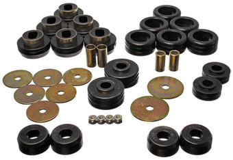 compare product Energy Suspension Body Mount Bushing Set for 1981-1990 Chevy K5 Blazer & GMC Jimmy, Black Zinc Bushings, No Lift