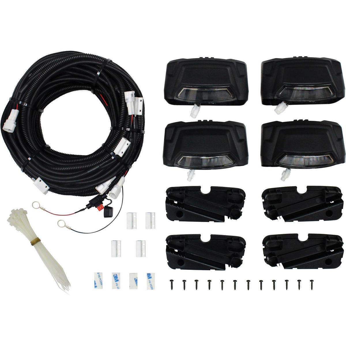 Westin 28-51003 R5 LED Light Kit Includes End Caps with Integrated LED Lights and Wiring Harness