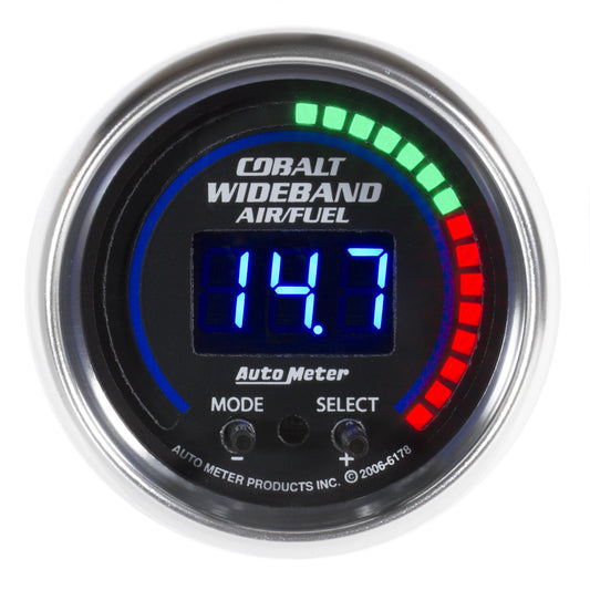 Autometer Cobalt 52mm Air/Fuel Ratio Pro Plus Digital w/Peak & Warning Gauge