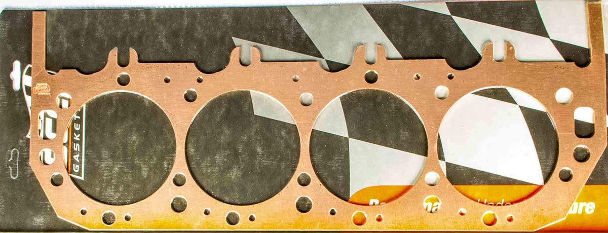 SCE Gaskets Cylinder Head Gasket, Pro Copper, 4.630 in Bore, 0.080 in Compression Thickness, Copper, Big Block Chevy, Each