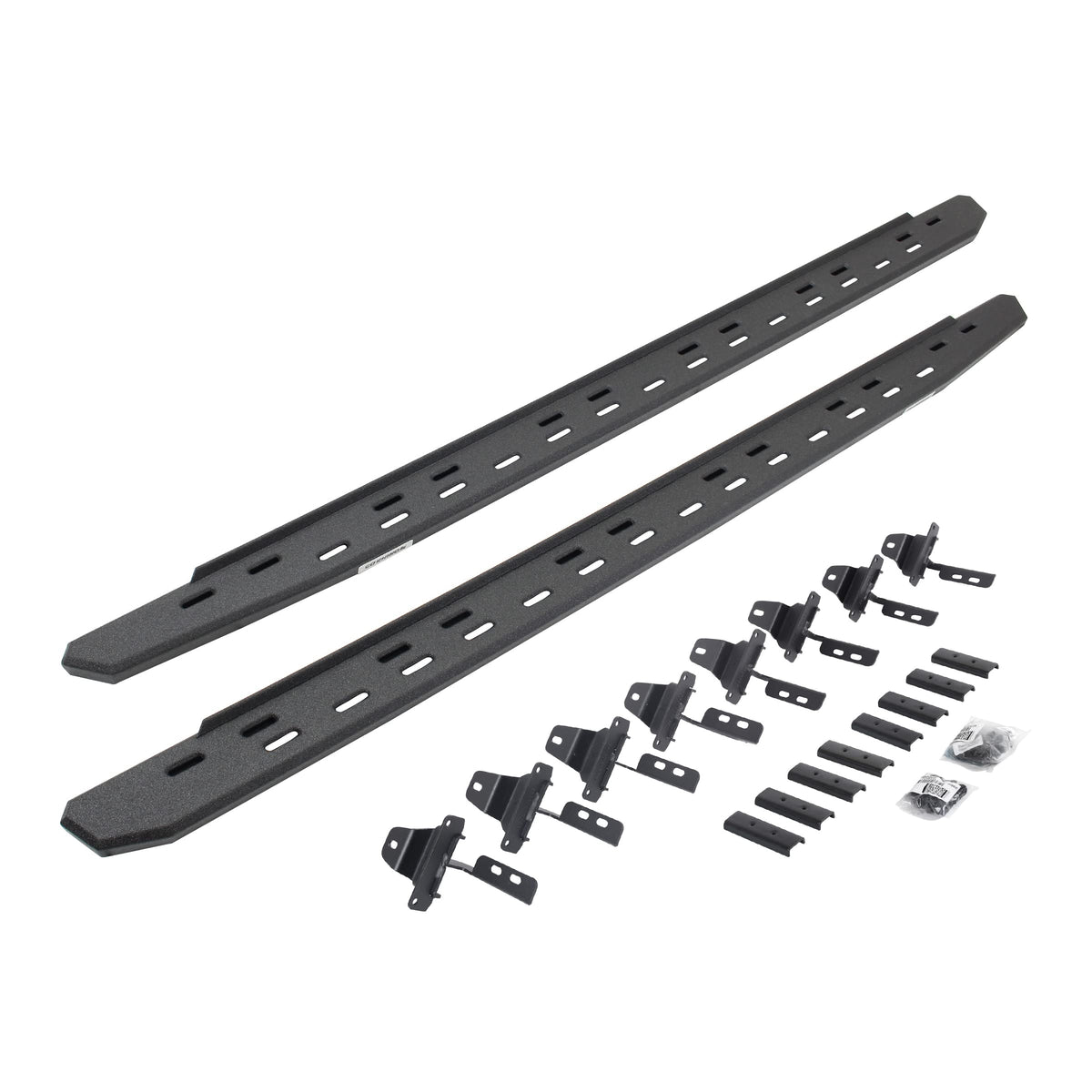 Go Rhino RB30 Slim Running Boards & Brackets | Galvanized Steel, Protective Bedliner Coating | 69651687ST | Fits 2020-2024 Jeep Gladiator, 4-Door