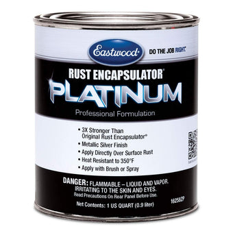compare product Eastwood Rust Encapsulator Platinum Premium Rust Preventive Coating | Easy Apply High-Tech Formula Automotive Paint to Stop Rust | Silver Quarts | 1 Pack