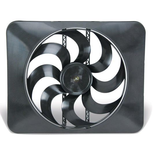 Flex-A-Lite Black Magic X-Treme Black Reversible Electric Fan, Pusher-Puller Fan (188), Car Accessories, 15 Inches