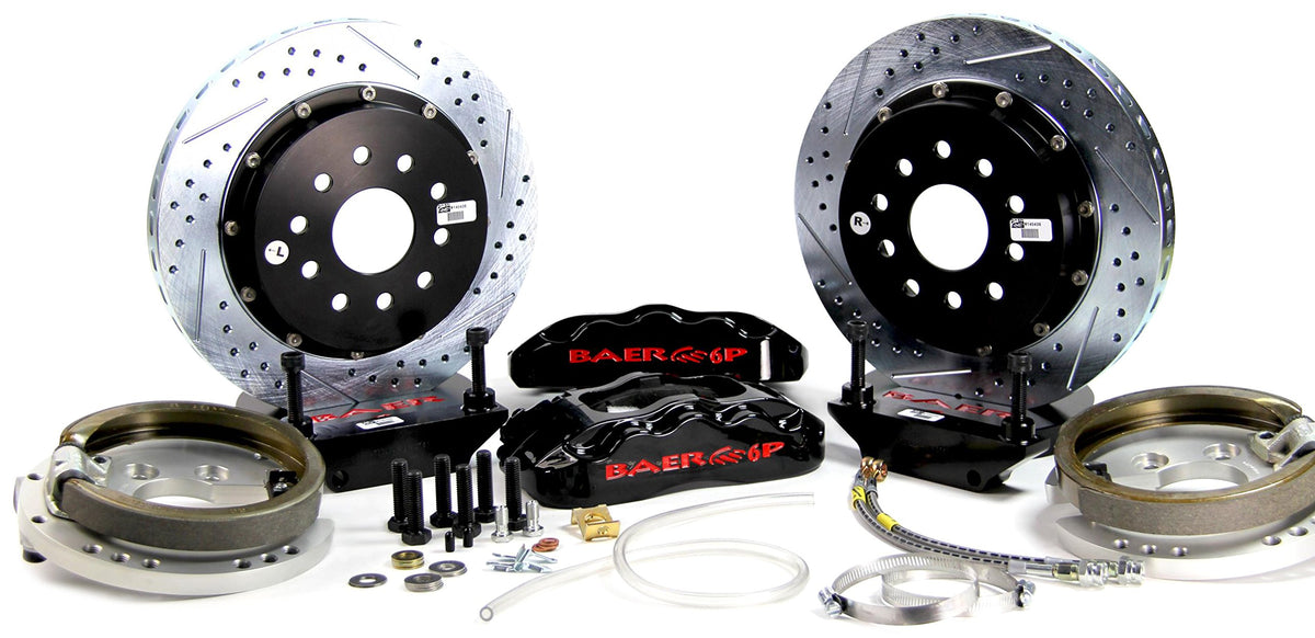 BAER BRAKES 4302354B-BKCZ Brake System (13" Rear Pro+ w/Park Brake Black 75-81 GM F Body C Clip Rear End), 1 Pack