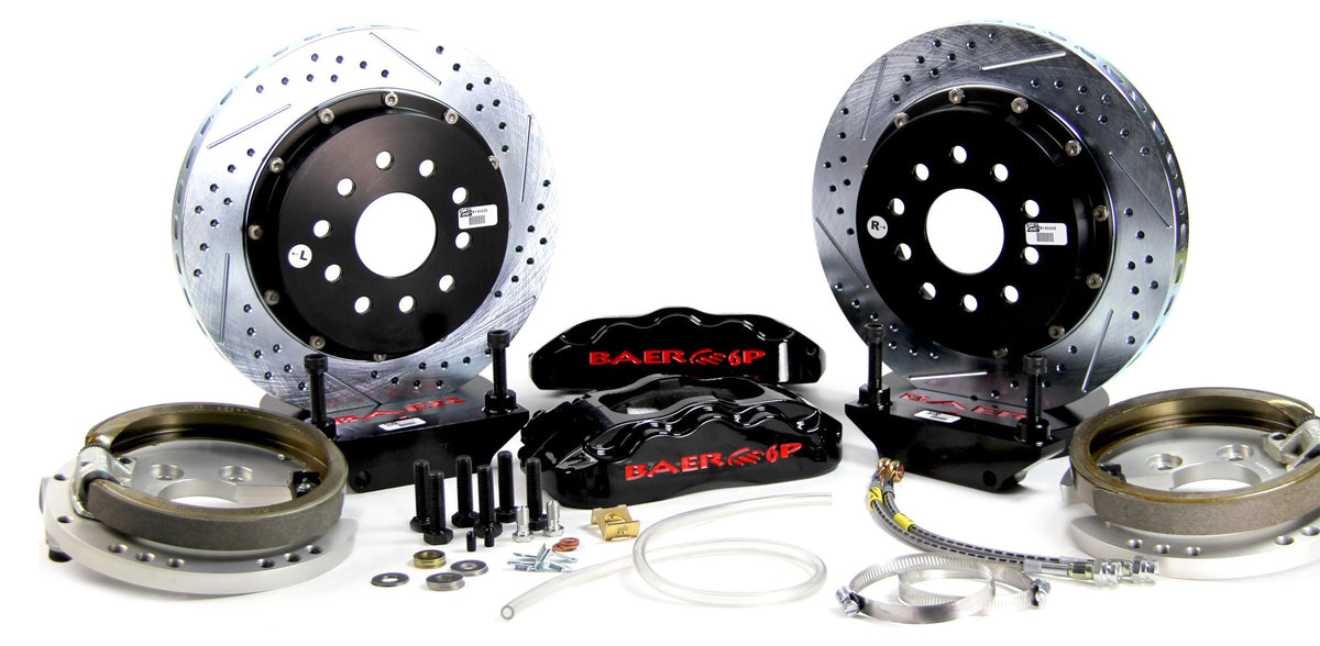 BAER BRAKES 4262290B-BKCZ Brake System (13" Rear Pro+ w/Park Brake Black 79-84 Mustang 4 Lug), 1 Pack