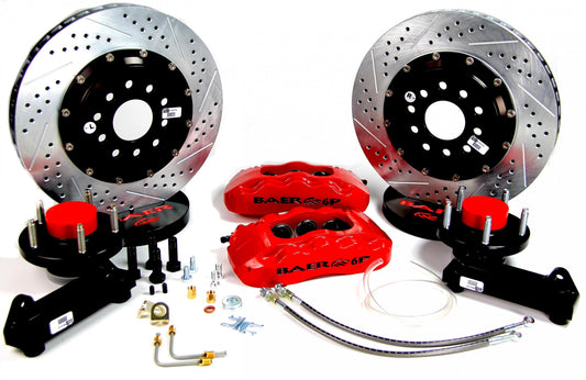 BAER BRAKES 4261219R-BKCZ Brake System (14" Front Pro+ Red 70-74 Stock Disc Spindle Only), 1 Pack