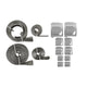 Mr. Gasket 8092 Flex-Braid Hose Sleeving Kit, Silver, 0.250 in.