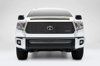compare product Billet Grille, Polished, 1 Pc, Overlay Compatible with Tundra (2014-2021), Does Not Fit Vehicles with Camera - PN #21964