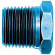Aeroquip FCM2139 Blue Anodized Aluminum 1/2" to 3/8" Reducer Pipe Bushing