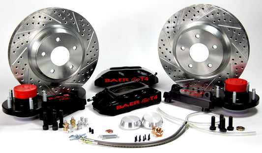 BAER BRAKES 4261295B-BKCZ Brake System (13" Front Track4 Black 68-69 Mustang), 1 Pack