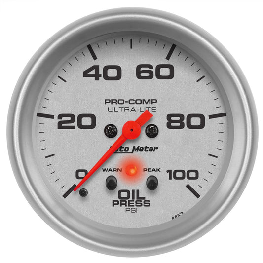 AUTO METER 4452 Ultra-Lite Electric Oil Pressure Gauge