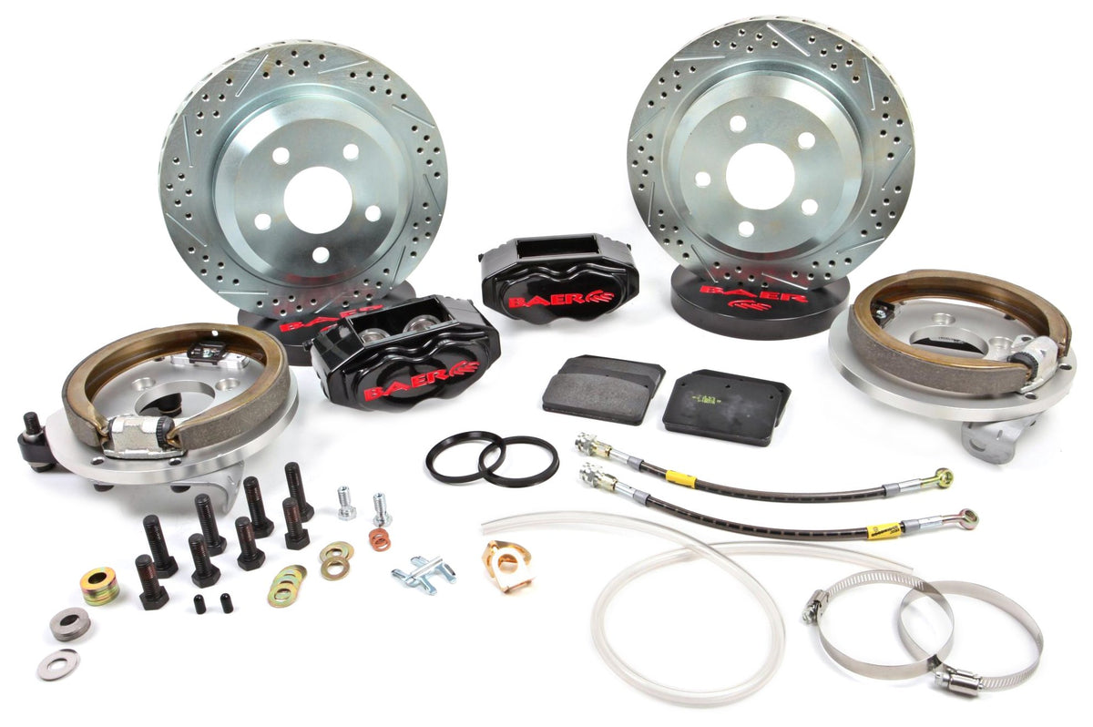 BAER BRAKES 4262337B-BKCZ Brake System (12" Rear SS4 with Park Brake Black 65-69 Lincoln Continental), 1 Pack