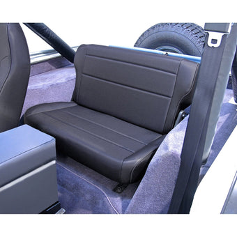 compare product Rugged Ridge | Seat, Rear, Fold/Tumble, Black Denim | 13462.15 | Fits 1976-1995 Jeep CJ & Wrangler YJ