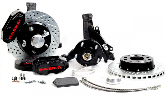 BAER BRAKES 4301460B-BKCZ Brake System (11" Front SS4+ Black 78-87 GM G Body Modified Drop Spindles), 1 Pack