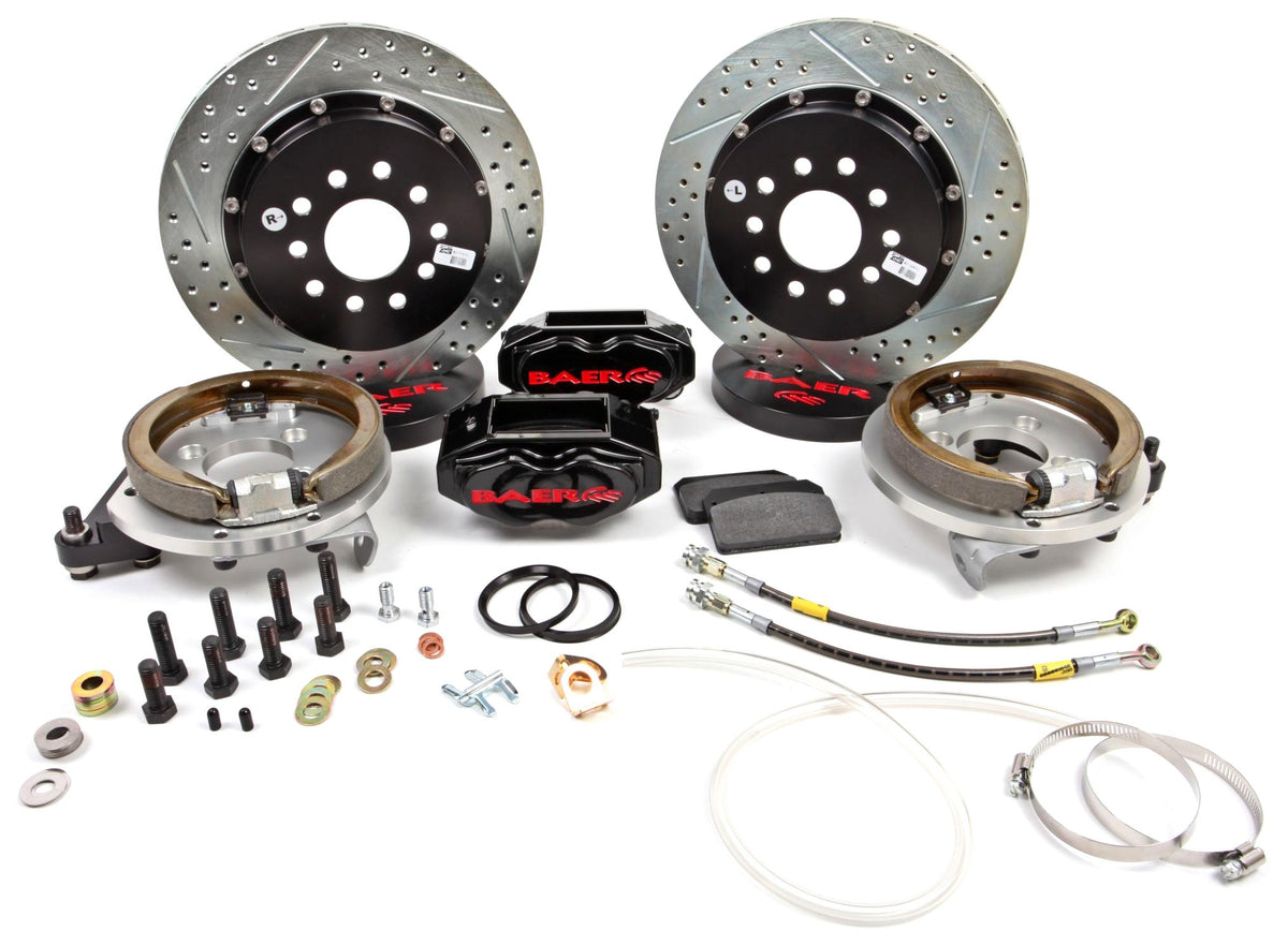 BAER BRAKES 4302423B-BKCZ Brake System (13" Rear SS4+ w/Park Brake Black 65-70 Chevy Full Size Car), 1 Pack