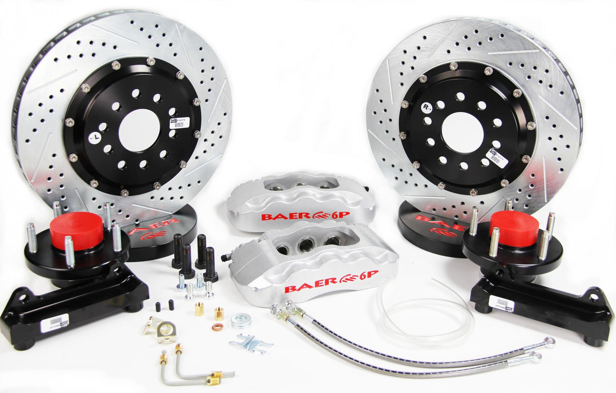 BAER BRAKES 4301520S-BKCZ Brake System (14" Front Pro+ Silver 63-82 GM/RideTech Y Body), 1 Pack