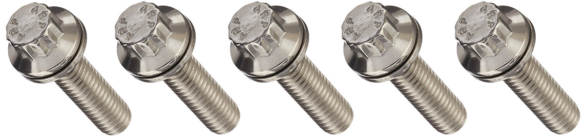 ARP 6121250 Stainless Steel 5/16-18 12-Point Bolts - Pack of 5