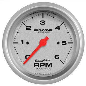 compare product AutoMeter 4475 Gauge, Tachometer, 3 3/8