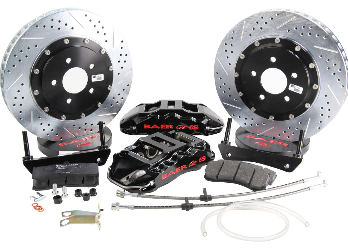 BAER BRAKES 4141019B-BKCZ Brake System (15" Front Extreme+ Black 04-11 Charger/Magnum/300), 1 Pack