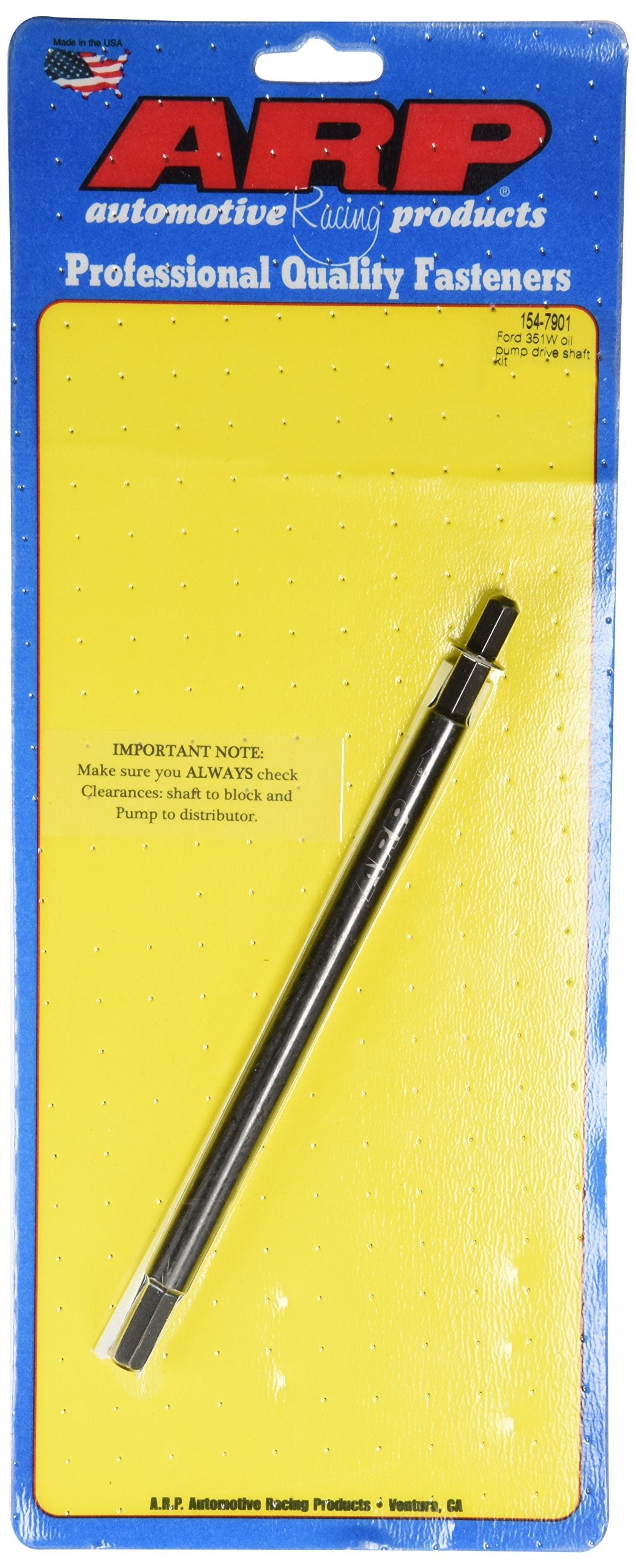 ARP 154-7901 Oil Pump Drive Shaft, Chromoly, Each
