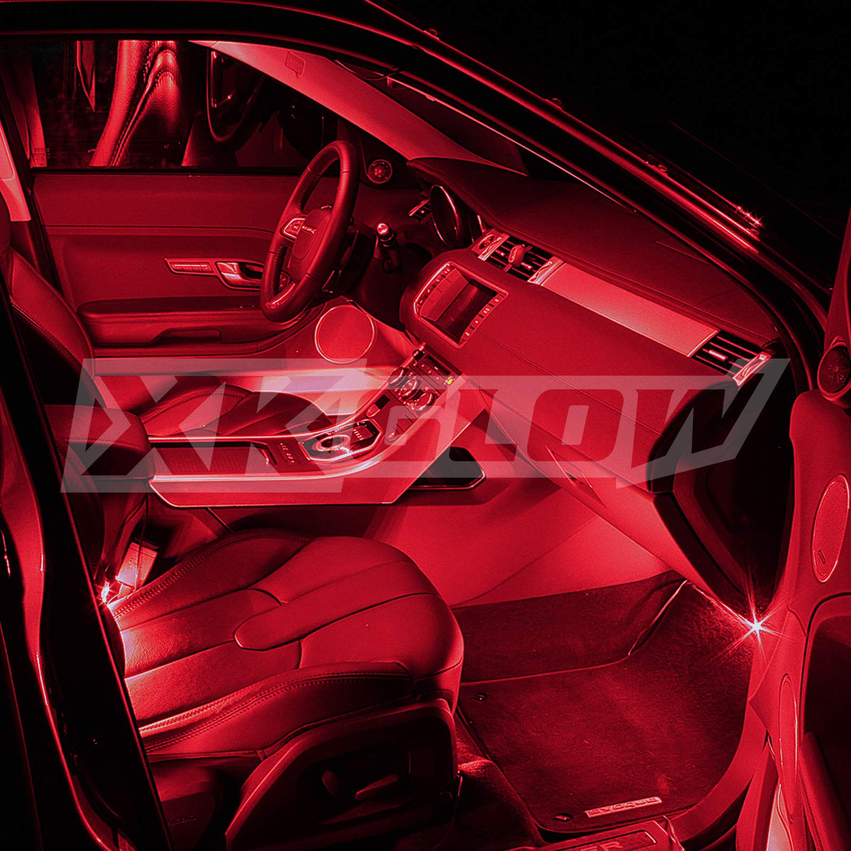 XKGLOW Single Color LED Interior Neon Accent Light Kit - Red