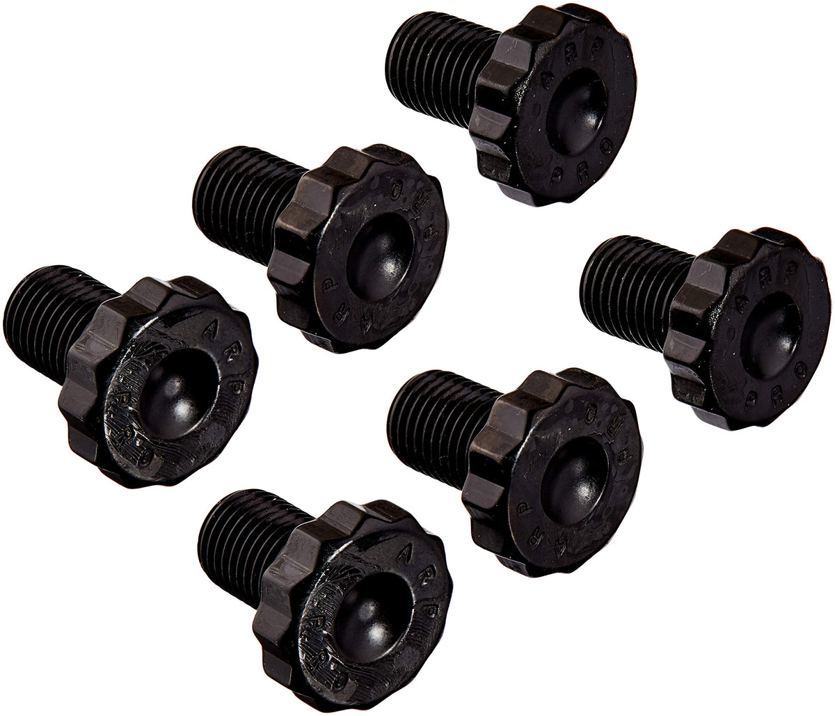 ARP 200-2902 Flexplate Bolt Kit, Pro Series, 7/16-20 in Thread, 0.680 in Long, 12 Point Head, Chromoly, Black Oxide, Set of 6