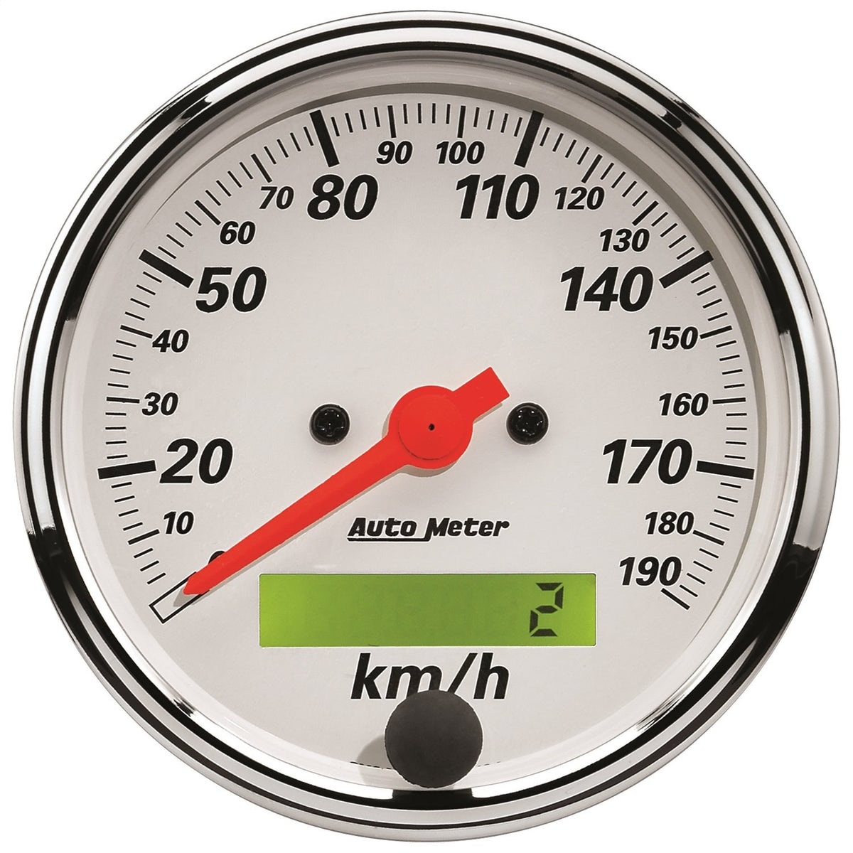 AUTO METER 1388-M Arctic White Electric Programmable Speedometer