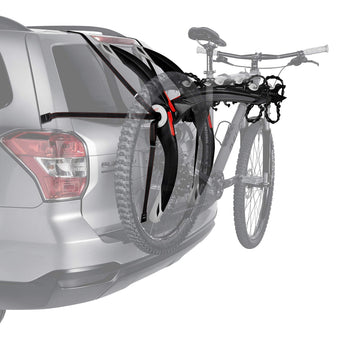 compare product Car Bike Rack Trunk Hatch Mount Holds 3 Bikes Frame Clamp Non-Foldable Aluminum Black G3 Bike Rack
