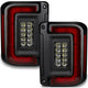 ORACLE Lighting 5891-504 Pair of Standard Red Flush Mount LED Tail Lights fits 2007 2017 Wrangler JK - Low-Profile Attractive Design, High-Powered Reverse Light