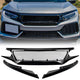 AMERICAN MODIFIED Sports Grille for 2016-2018 Honda Civic, 4 Door Sedan & 2 Door Coupe Model, 2016-2021 Honda Civic Si (All Models) & 5 Door Hatchback