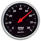 AUTO METER 1490 Designer Black Dash Electric Tachometer Chrome Bezel, 3.375 in.