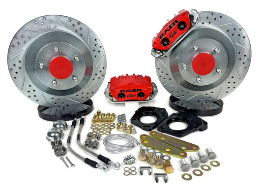 Baer Brakes - 13" Clsc Brake Sys Frt Red 62-69 Ford (4261562R)