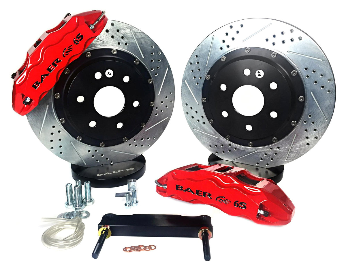 BAER BRAKES 4301018R-BKCZ Brake System (14" Front Extreme+ Red 84 GM Y Body), 1 Pack
