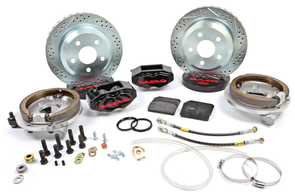 BAER BRAKES 4302320B-BKCZ Brake System (12" Rear SS4 with Park Brake Black 70-74 GM F Body Stock C Clip Rear End), 1 Pack