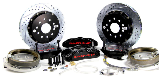 BAER BRAKES 4262287B-BKCZ Brake System (14" Rear Pro+ w/Park Brake Black 65-66 Mustang Orig Standard Bearing Rear), 1 Pack