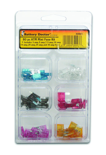 compare product WirthCo 30993 Battery Doctor ATM Mini-Fuse Kit - 80 Piece