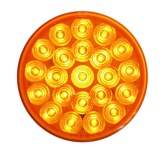 Optronics SLL43AB2P Amber 4" Oval Sealed LED Warning Lamp
