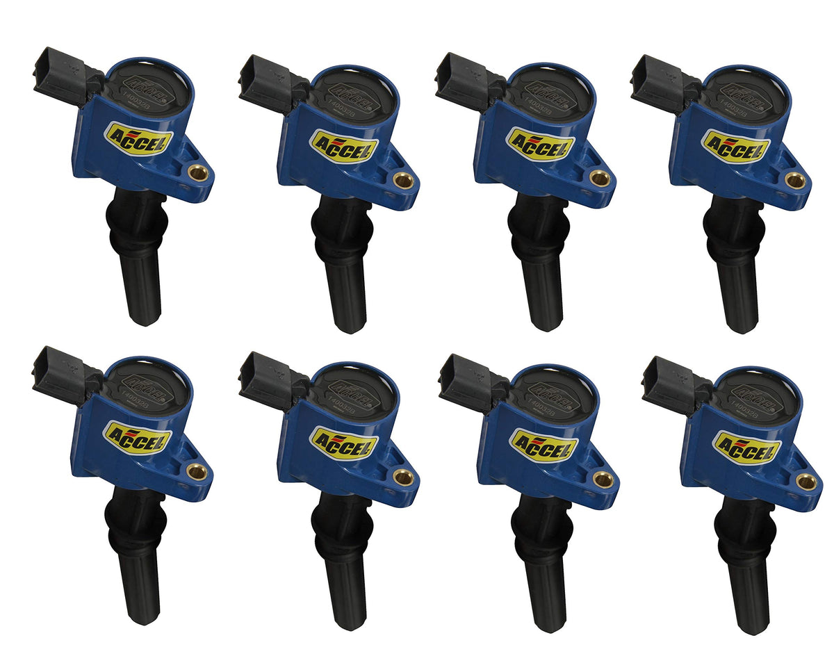 ACCEL 140032B-8 SuperCoil Ignition Coil - -Blue - 8-Pack