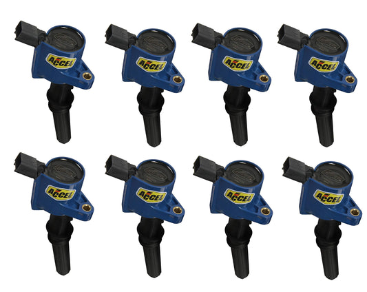 ACCEL 140032B-8 SuperCoil Ignition Coil - -Blue - 8-Pack