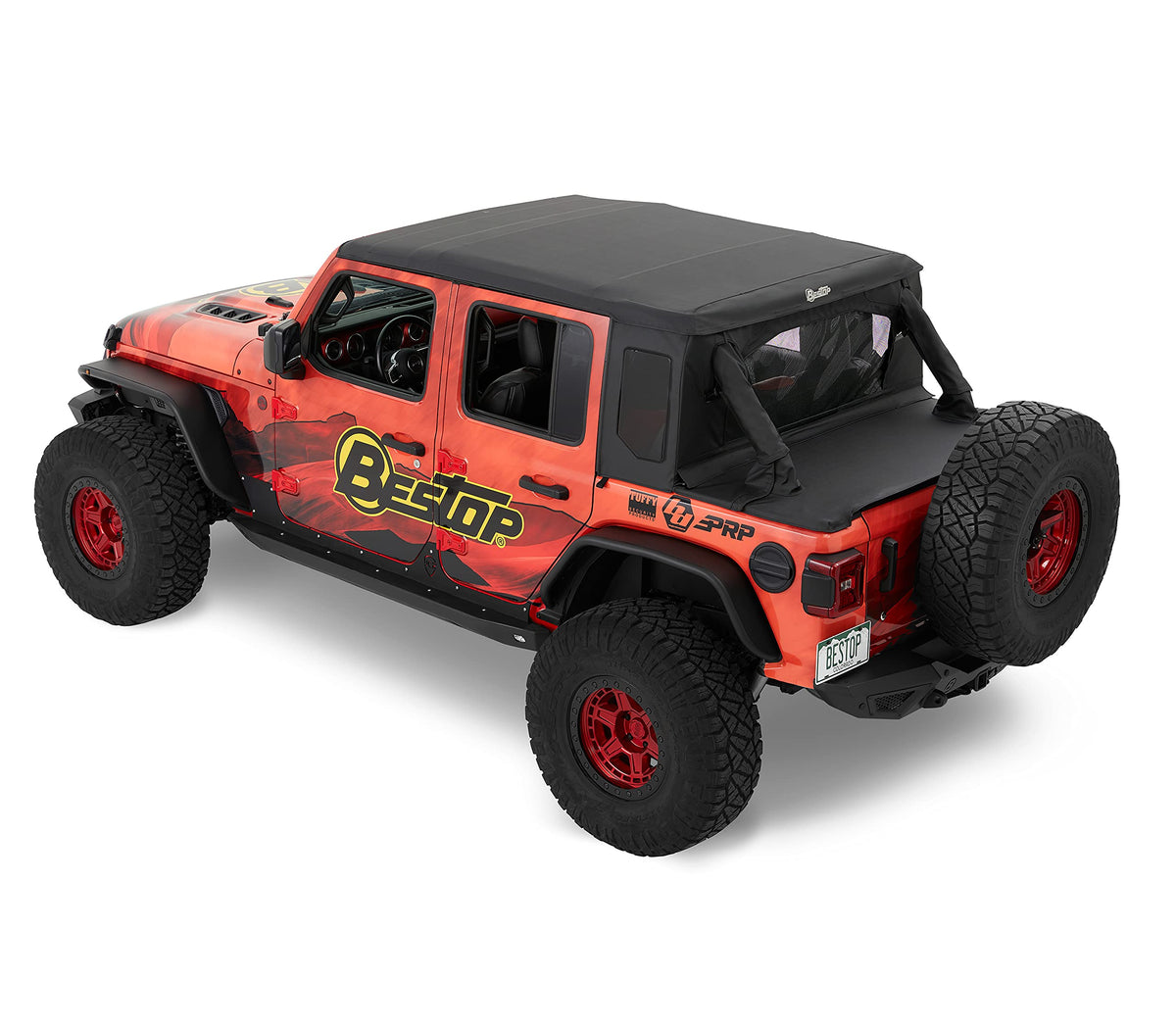 Bestop Halftop Soft Top 5390235 for Jeep Wrangler JL 4-Door 2018-2023